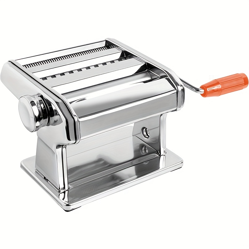 TEMU Manual Pasta Machine, 6 Adjustable Thickness Pasta Machines, 2 Width Pasta Machines, Pasta Machines, Stainless Steel Pasta Machines, Lasagna And