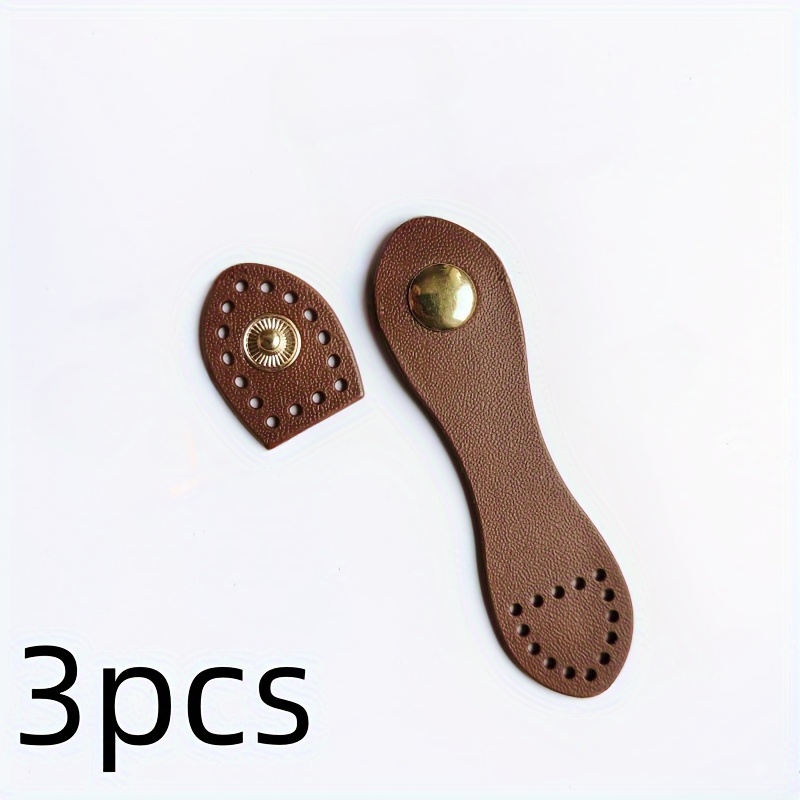Set Of 3 Snap Buttons For Diy Bag Making - Durable Fasteners For Purses, Wallets, Cases, Jackets, Notebooks - Handcrafted Gourd-shaped Clasps For Closure - Creative Crafting Supplies