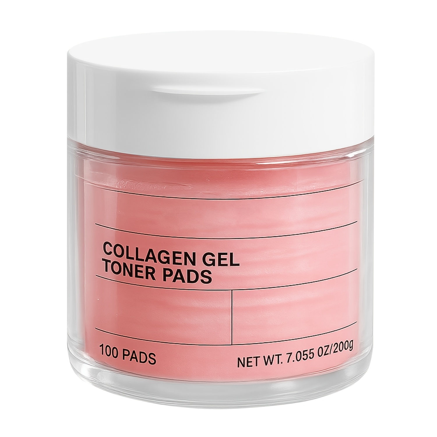 Image of 100 Pads Collagen Gel Toner Pads - Clean Pores And Impurities, Improve Skin Tone And Texture, Prevent Blemish And Balances - Ideal For Oily, -prone, Or Combination Skin