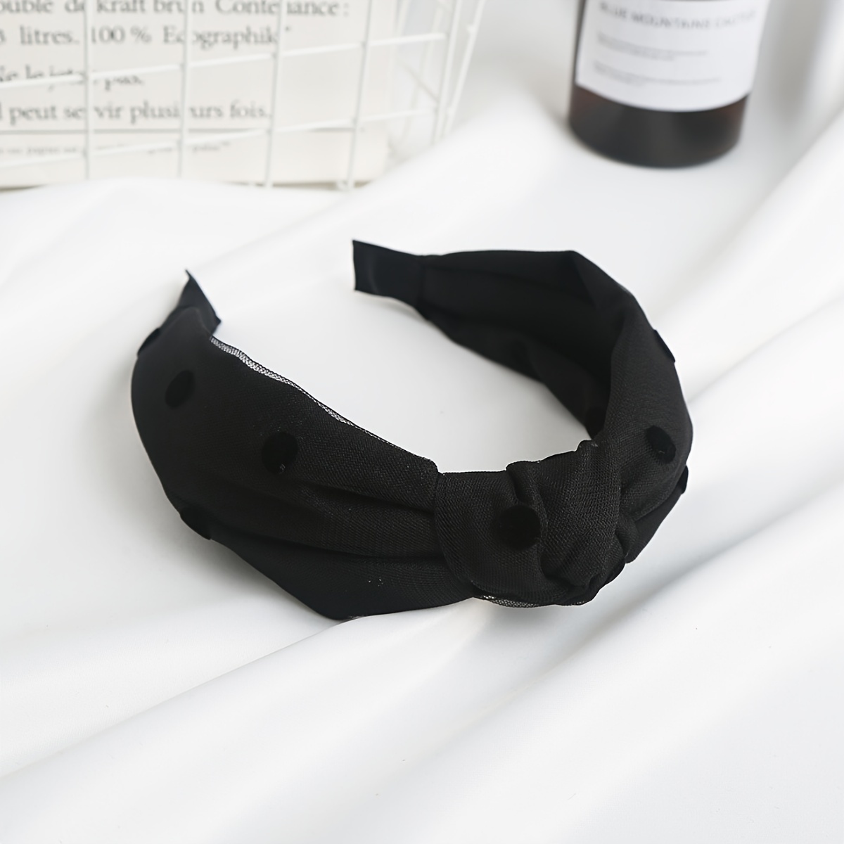 vintage elegant mesh headband women wide - Temu display picture 2