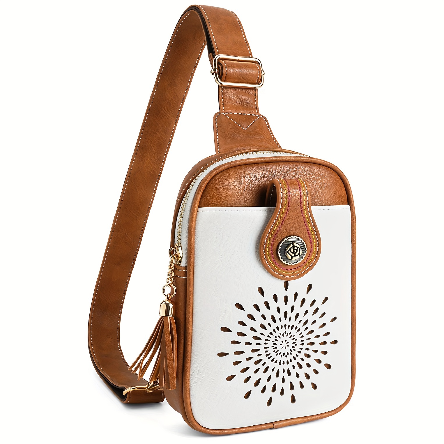 

Small Sling Bag Fanny Packs Phone Purse Crossbody Bags For Women Chest Bag Vegan Leather