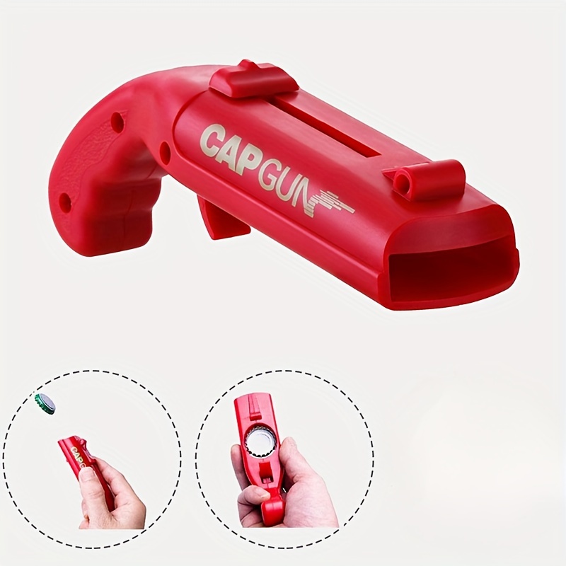 creative portable drink opener cap gun bottle opener open cap gun drink bottle opener shooter party outdoor celebration tool eid al adha mubarak details 11