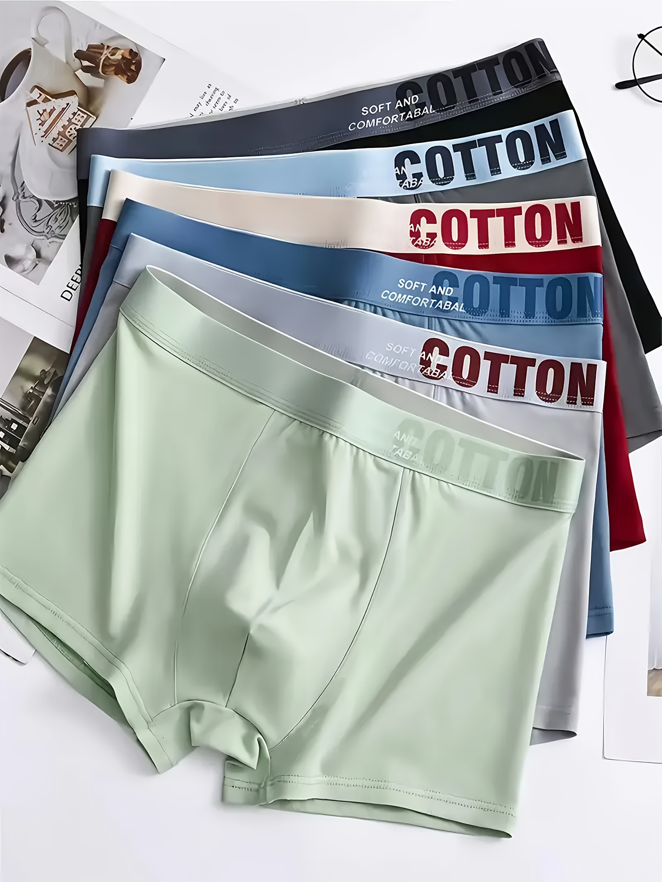 6 pack mens cotton briefs mens shorts comfortable and breathable Product details 0