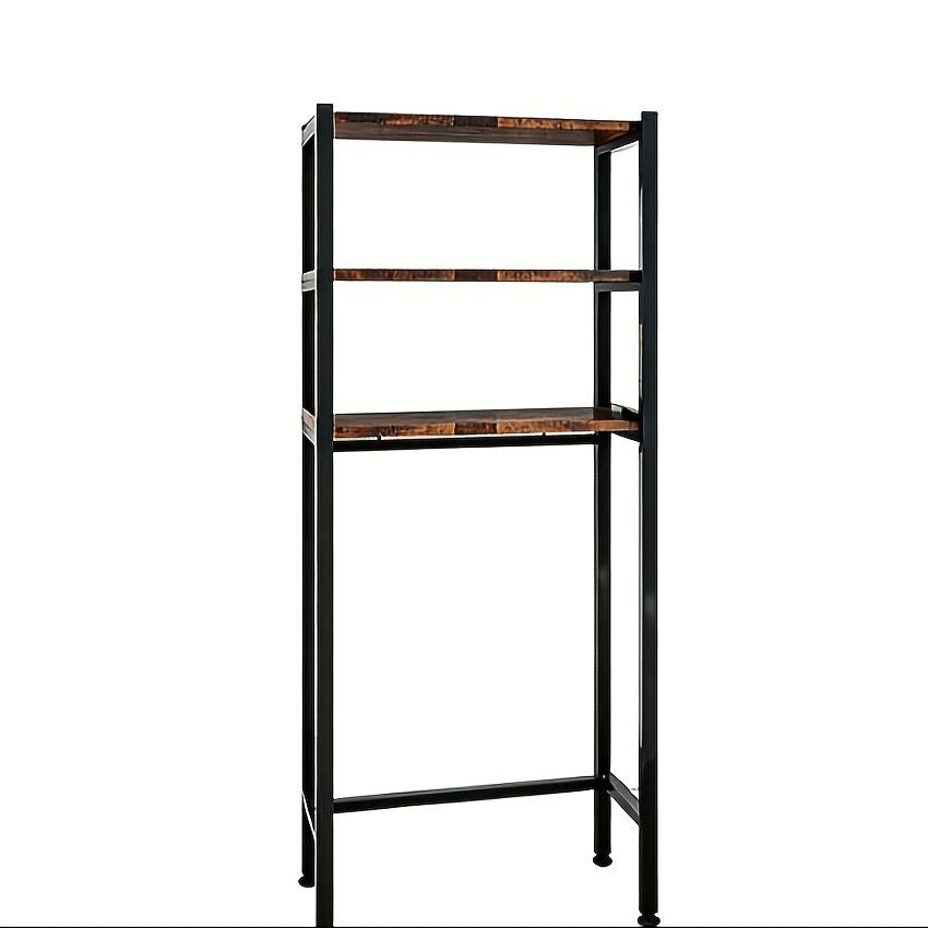 Image of Storage Rack Maximizing Vertical Space, Stable And Non-shaking Vertical Storage Rack, Large Capacity Space-saving Storage Rack, Suitable For Bathrooms, Toilets, And Laundry Rooms, Standing Shelf