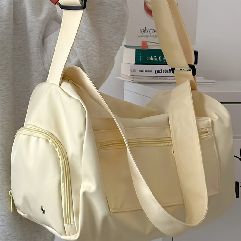 TEMU Cahvin Koeinz Women's Large Capacity Gym Tote Bag Suitable For Swimming, Yoga, Travel & Commuting - Lightweight Shoulder Bag With Material,
