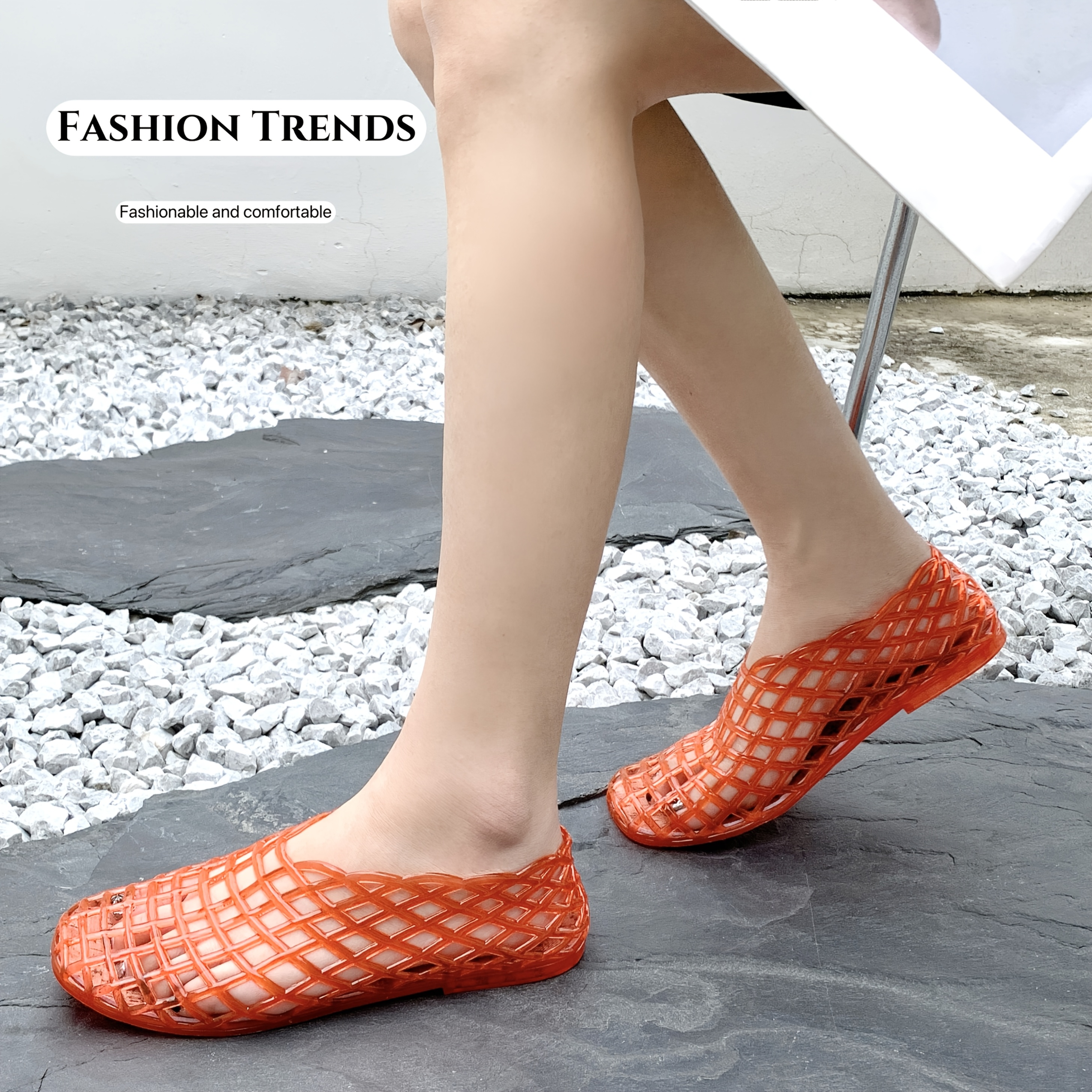 plastikschuhe für frauen: innerhalb von 90 Tagen – Temu