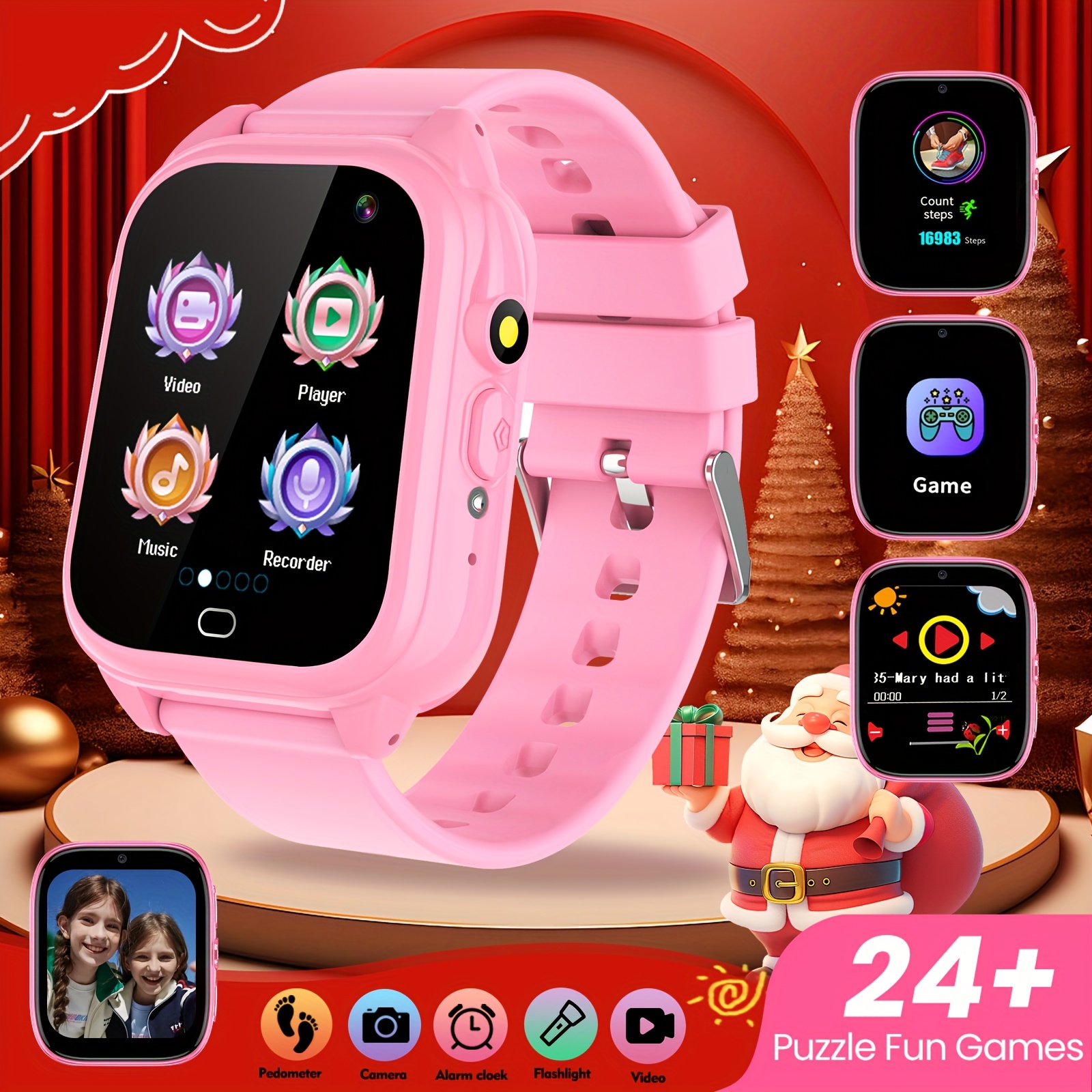 Smartwatch Educativo y Divertido para Niños con Pantalla Táctil HD, Cámara  y Pedómetro para Niños de a 14 Años