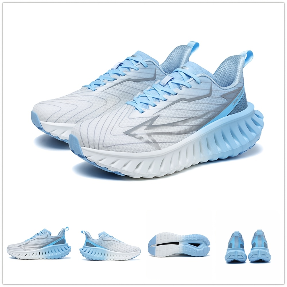 Men's Breathable Running Shoes with Carbon Board Technology & Cushioned EVA Sole - Sneakers Suitable for Gym, Jogging, Marathon - Slip-Resistant Training Shoes for All-Terrain Grip, Workout Sneakers