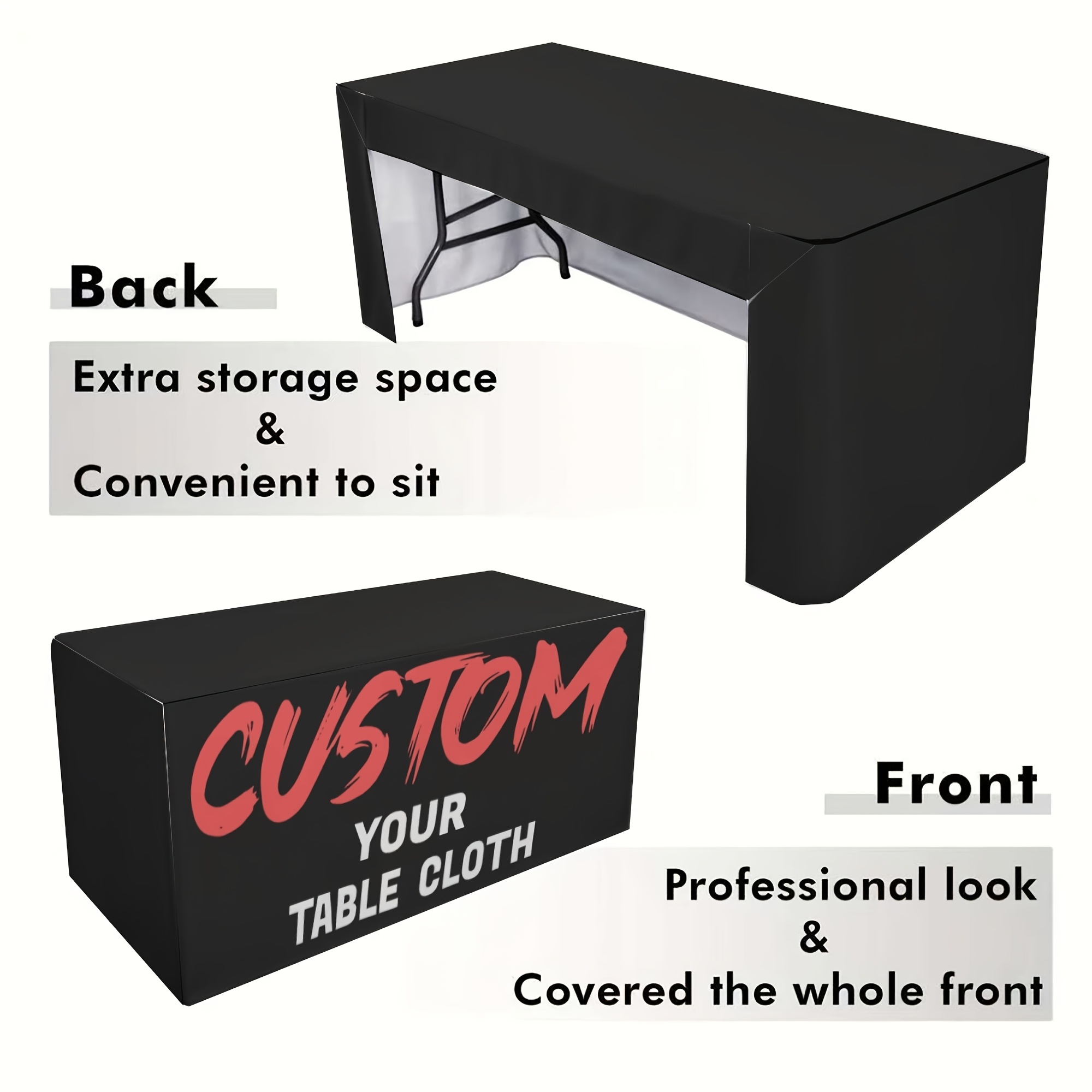 TEMU Halloween,christmas,custom Tablecloths With Business Logos Or Images, Suitable For Trade Shows, Birthdays, Weddings, Anniversaries, And