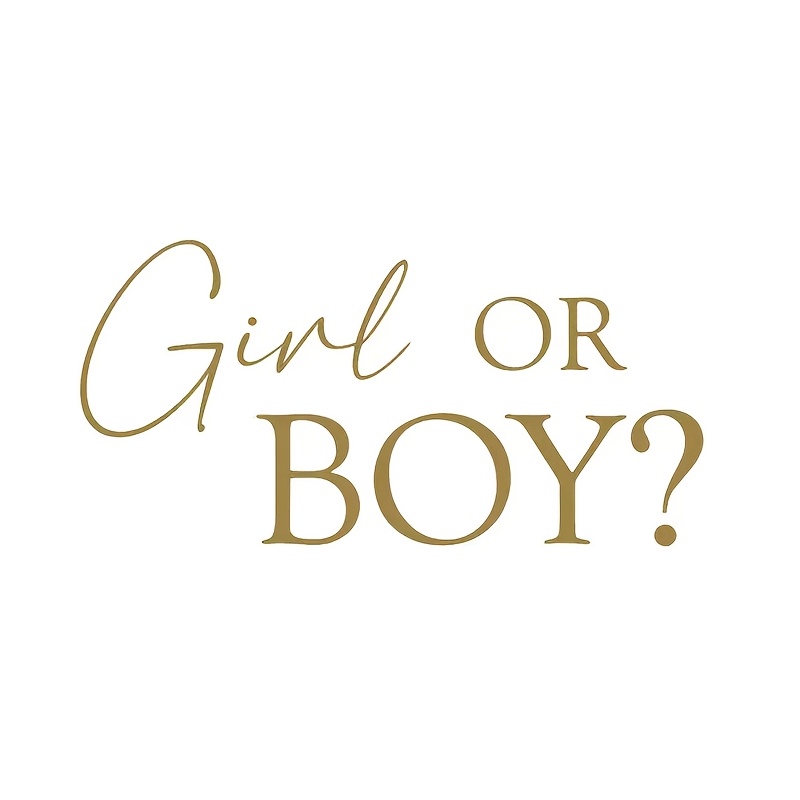 Gender Reveal & First Birthday Party Decals - High-quality Vinyl, Wall Signs For Celebrations