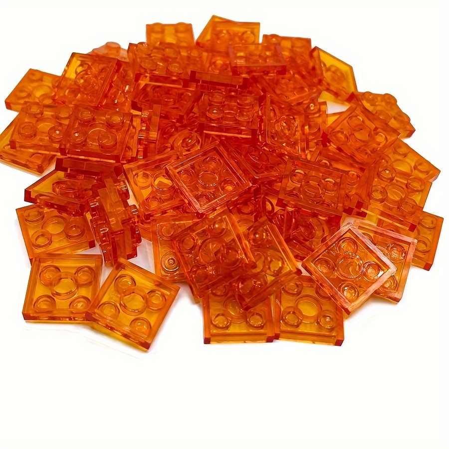 60pcs 6 Colors MOC Transparent Compatible 3022 Short Bricks Building Blocks