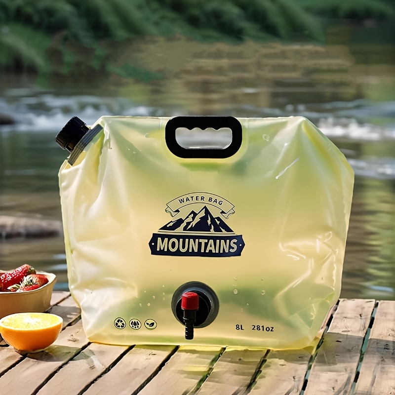 8L Travel Hydration Bladder with Valve and Foldable Storage