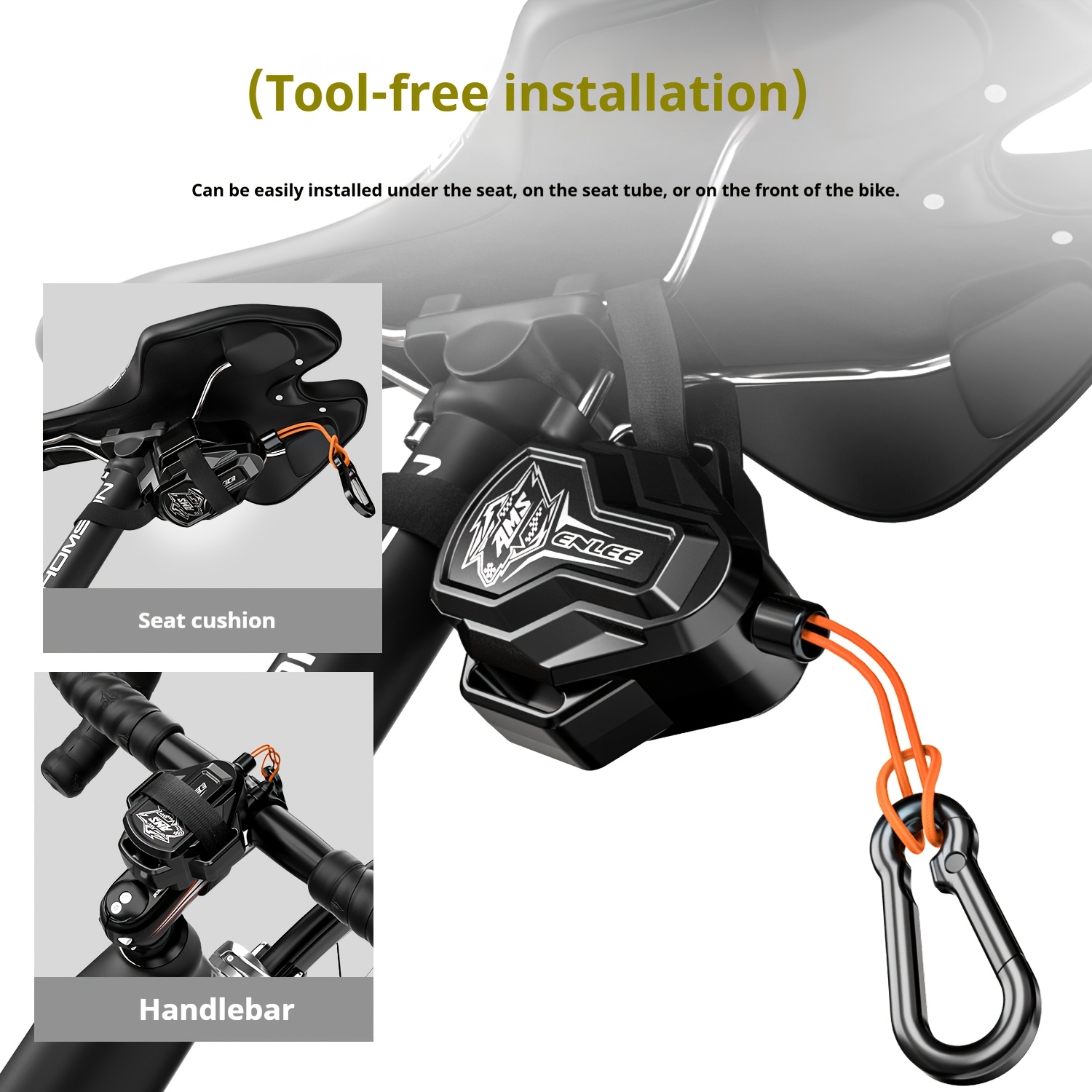 Image of 94g Bike Tow Rope 2.5m Retractable 3 Installation Portable Trailer Strap For Family Riding Emergency Mountain E-bike Universal