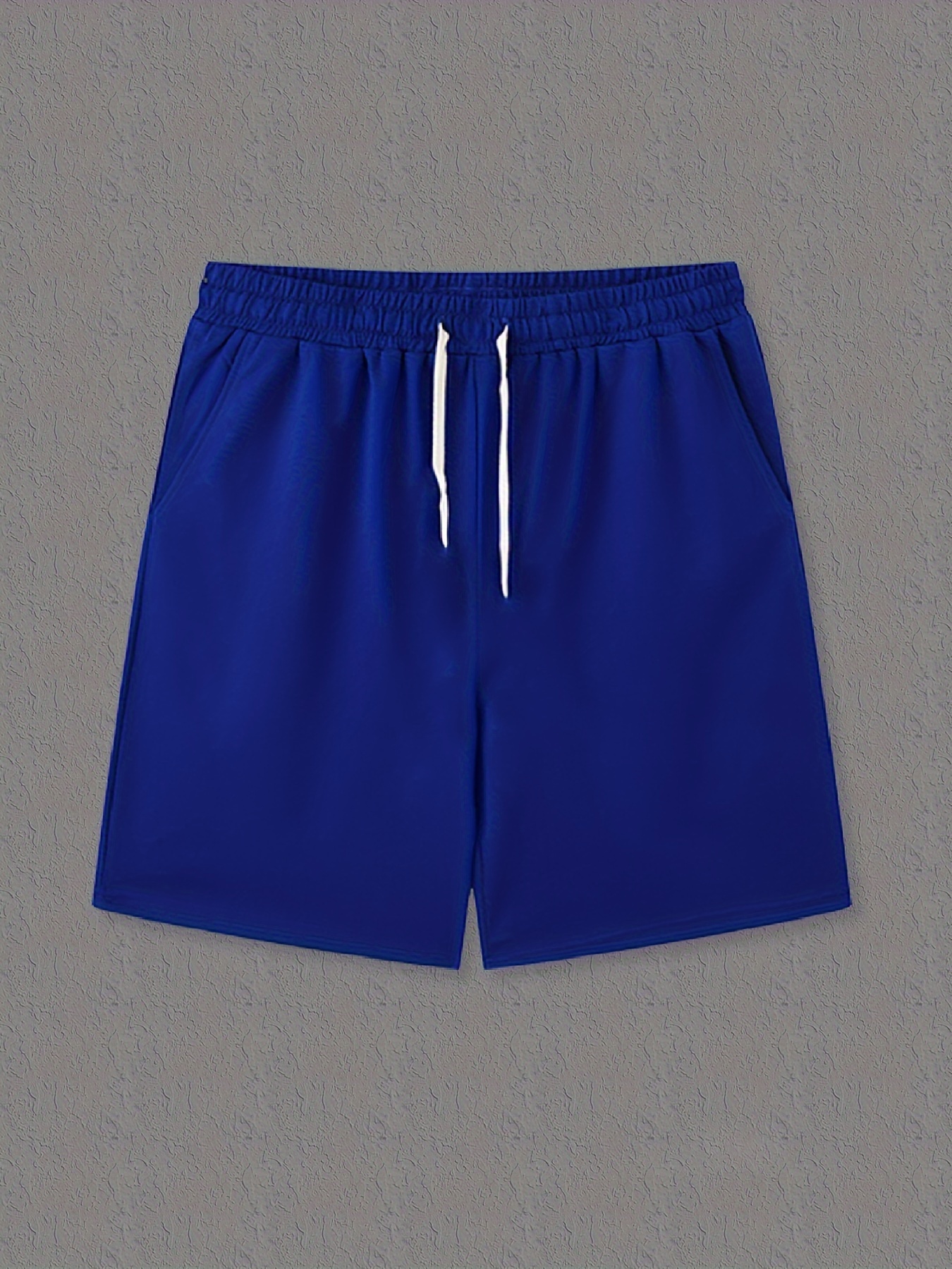 Solid Color Capri Shorts Drawstrings Men's Casual Elastic - Temu