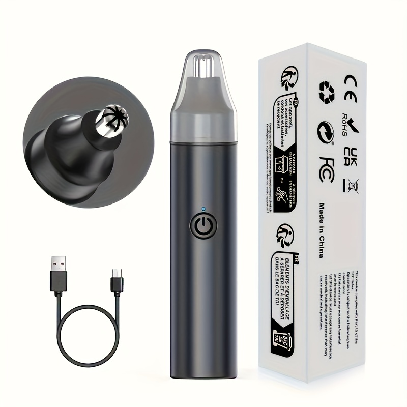 the rechargeable ear and nose trimmer for men is a usb powered device       for women providing a   way to remove eyebrow and facial hair Product details 3