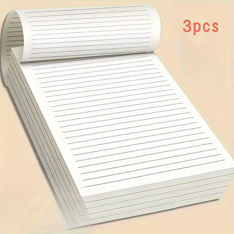 

Lot de 3 feuilles de papier ligné semi-brillant, 6,69 x 9,96 pouces (120 feuilles), thème spatial minimaliste, pour études, mathématiques, dessin, calculs, cahier personnalisé, fournitures de bureau