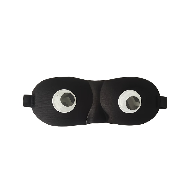 TEMU 1pc Eye Mask, Movable Large Eye Blackout Eye Mask, Soft And Comfortable Nap Eye Mask, Essential For Travel, Universal Sleep Mask, Blackout Yoga