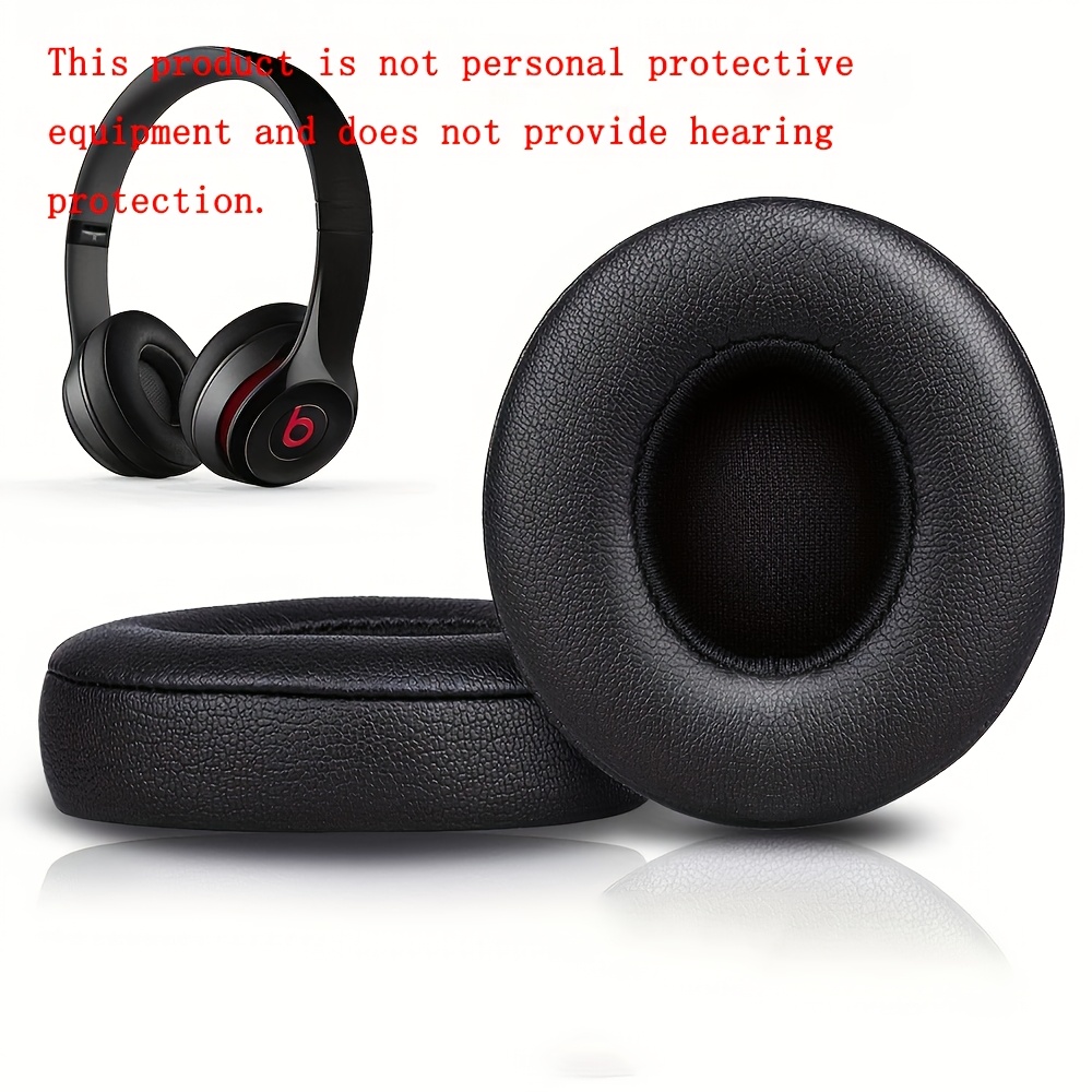 1 pair   replacement ear cushions for   solo 2 0 3 0 wireless headphones comfortable protein foam earpads   upgrade stylish headphones comfortable listening