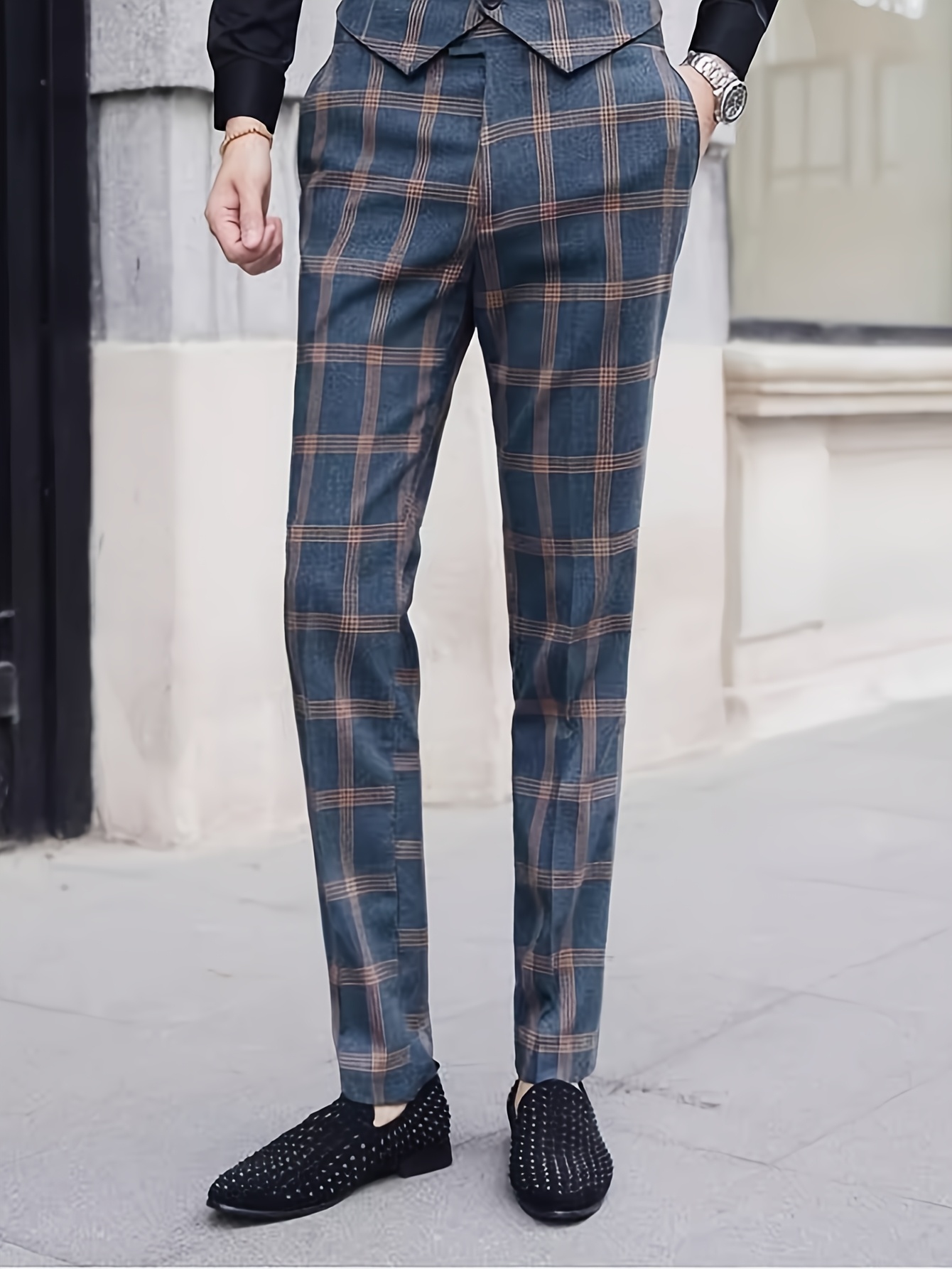 mens plaid dress pants slim fit Ora Pinafore PDF Pattern Size 6-18 – Soften Studio main image 0