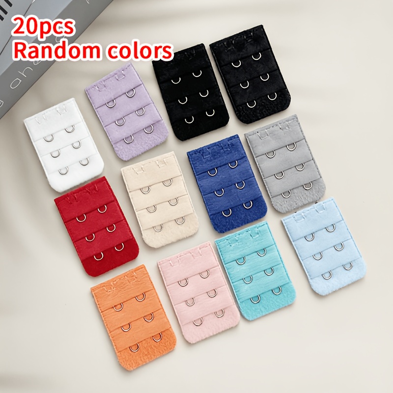 TEMU 20pcs 3.2Cm/1.26In Extensions de Soutien-Gorge pour Femmes, 2 Crochets, Bretelles de Soutien-Gorge Élastiques Douces et Confortables,