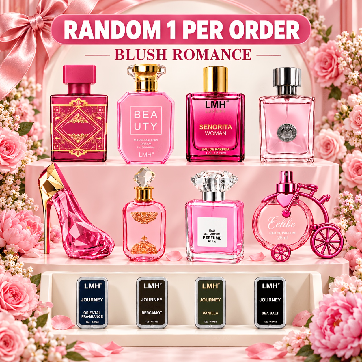 TEMU Random 1pc Women's Pheromone Fragrance, Perfume Or Scent Balm, 1 Random Item, Long-lasting Portable Fragrance With Coconut, Jasmine & Sandalwood