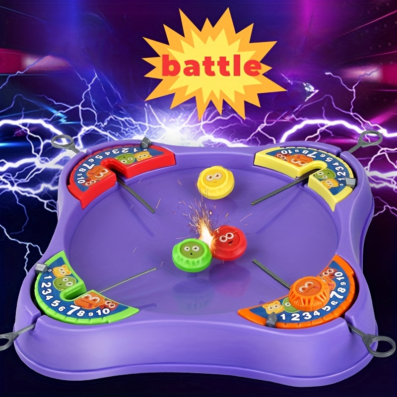 kids gyroscopes set 4 player interactive spinning tops game for children ages 3 6 educational toy for color recognition intelligence development ideal for gifts details 0