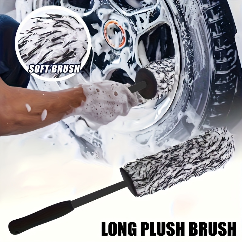 ultra soft microfiber wheel brush gentle tire cleaning and dusting tool essential for maintenanc