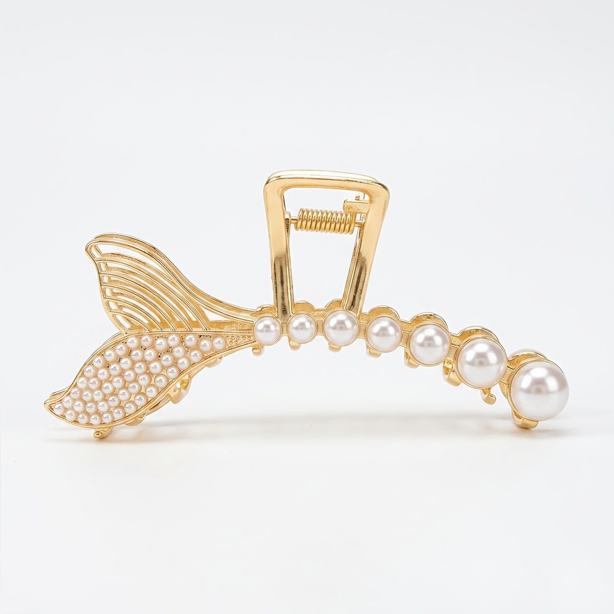 TEMU 1pc Pack, New Fashionable Fishtail Hair Claw Clip, Elegant And Women's Hair Accessory, Stylish And Versatile