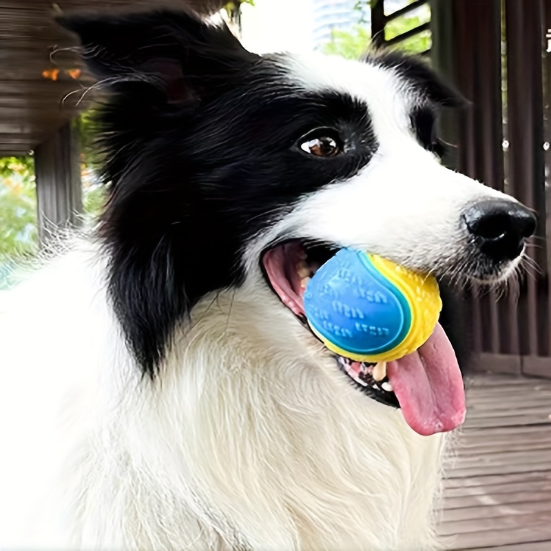 

Durable Rubber Dog Chew Ball - Bite-resistant Teething Toy For Medium Breeds, Ideal For Training & Play