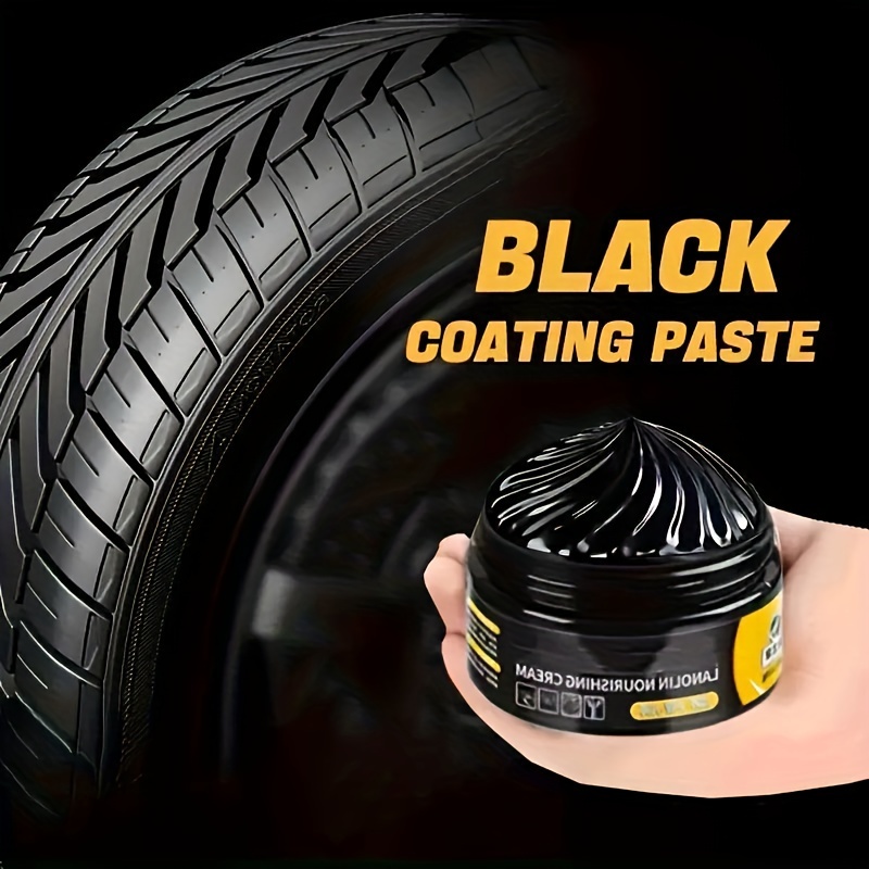 

100g Tire Shine & Protection Wax - Black Enhancer For Cars, Motorcycles & Bikes - Prevents & Whitening, Covers Scratches - Deep Moisturizing & Polishing Formula