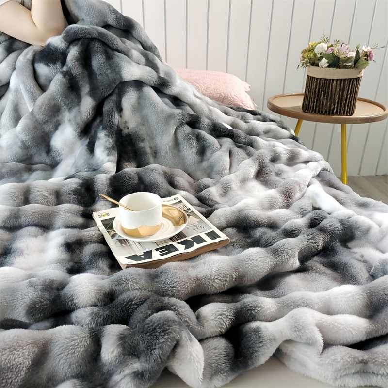 

Pattern Tie-dye Blanket - All Knitted , , , 100% , Fluffy For Sofa Bed