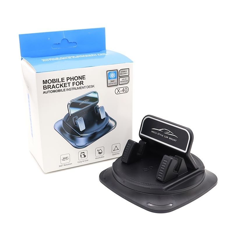 TEMU [360° Rotating Abs Bracket] 2pcs Set: 1pc Rotating Bracket And 1pc . The 360-degree Rotating Bracket Of Abs Material With A Non-slip Pad.