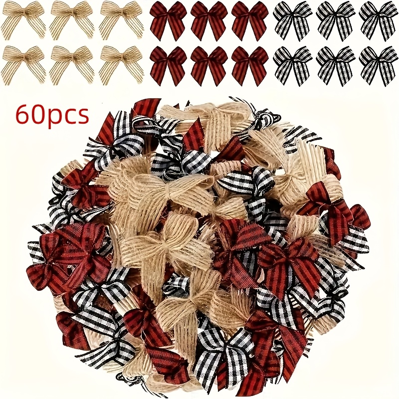 TEMU 30/60 piezas de mini , de cinta a cuadros rojos y negros, decoración de habitación, decoración del hogar, decoración de fiestas festivas, de