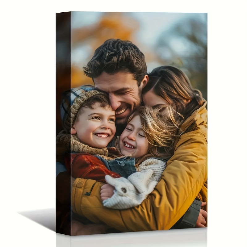 

Custom Wooden Canvas Print, 11.8x15.7inch, Personalized Photo Art, Ideal Gift For Couples, Family, Friends, And Pet Lovers, Ready To Hang For Bedroom And Living Room Wall Decor