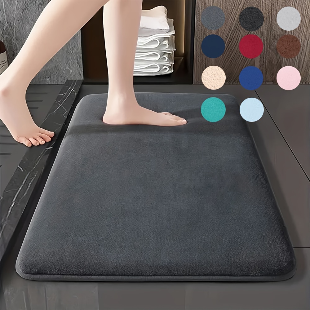 

1pc Mat, & -drying Carpet, Doorway Rug, Foam Cushioned Bathroom Foot Pad, For Bathroom , , Decoration