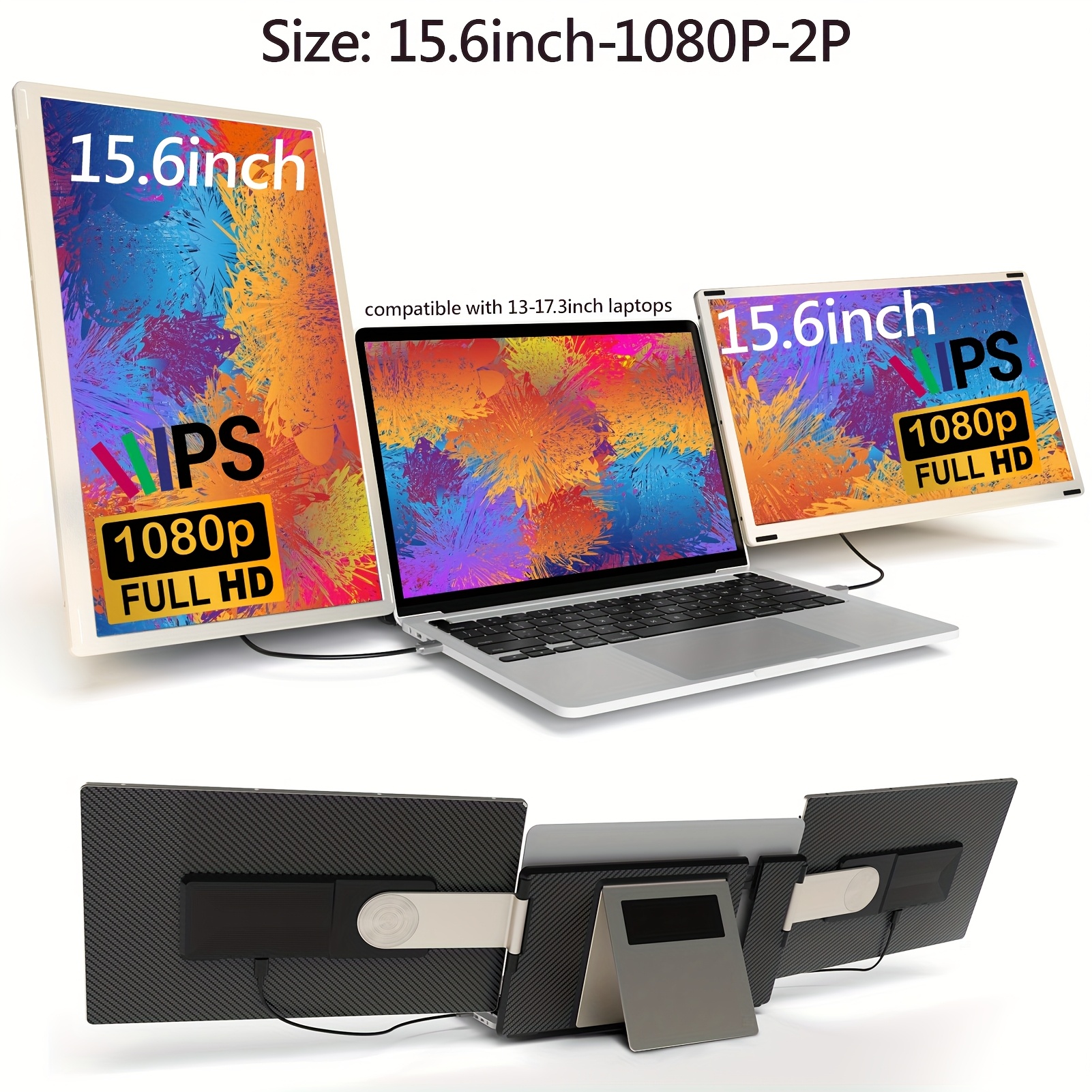 Laptoo S1 Laptop Screen Extender, 14'' Laptop Onitor Extender FHD