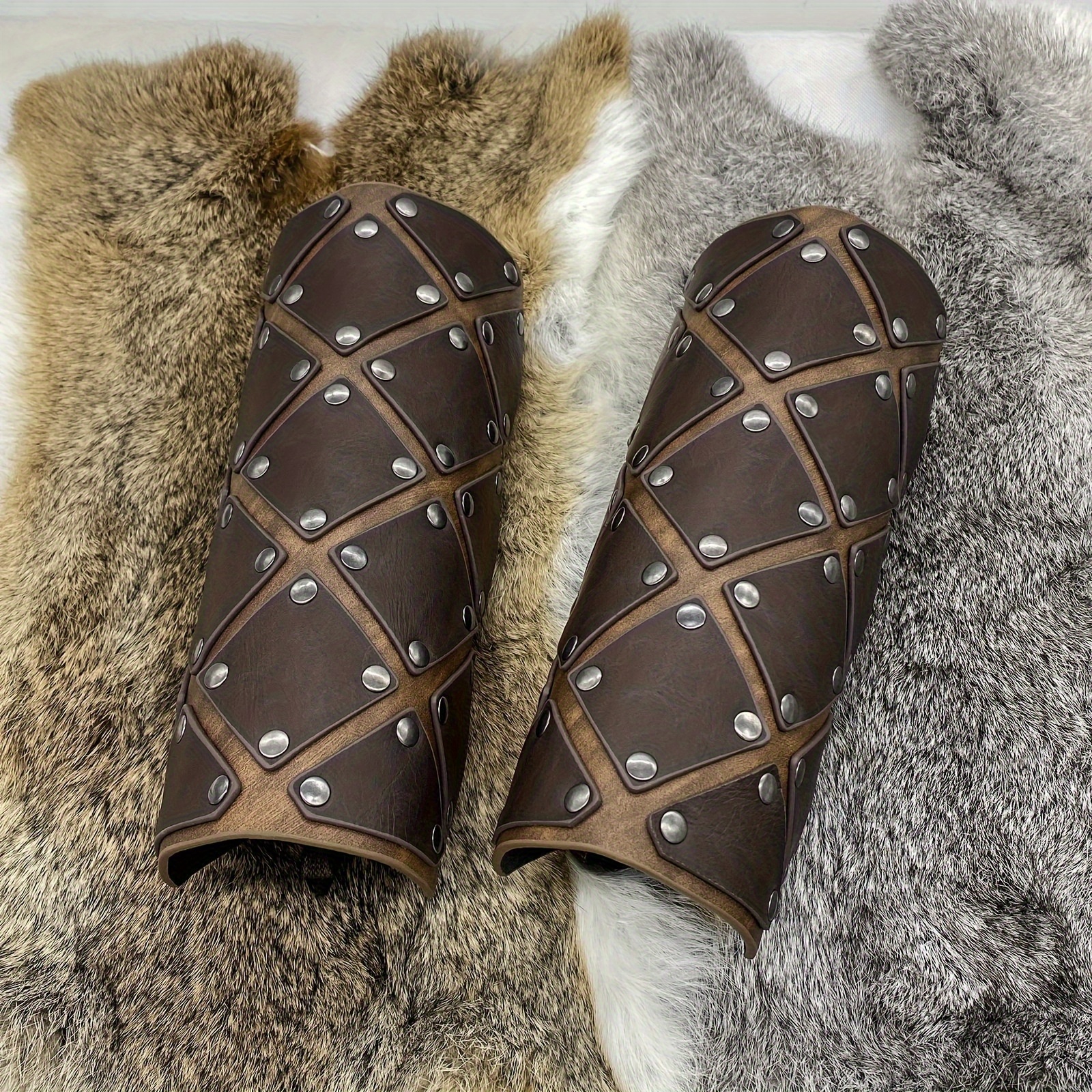 

Set Of 2 Mercenary , Pu Gauntlets For