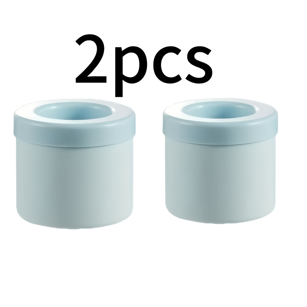 TEMU 2 Pack Silicone Ice Cube Tray Cup, Quick Demold Ice Maker Container For Home Bar Beverage Whiskey Drinks