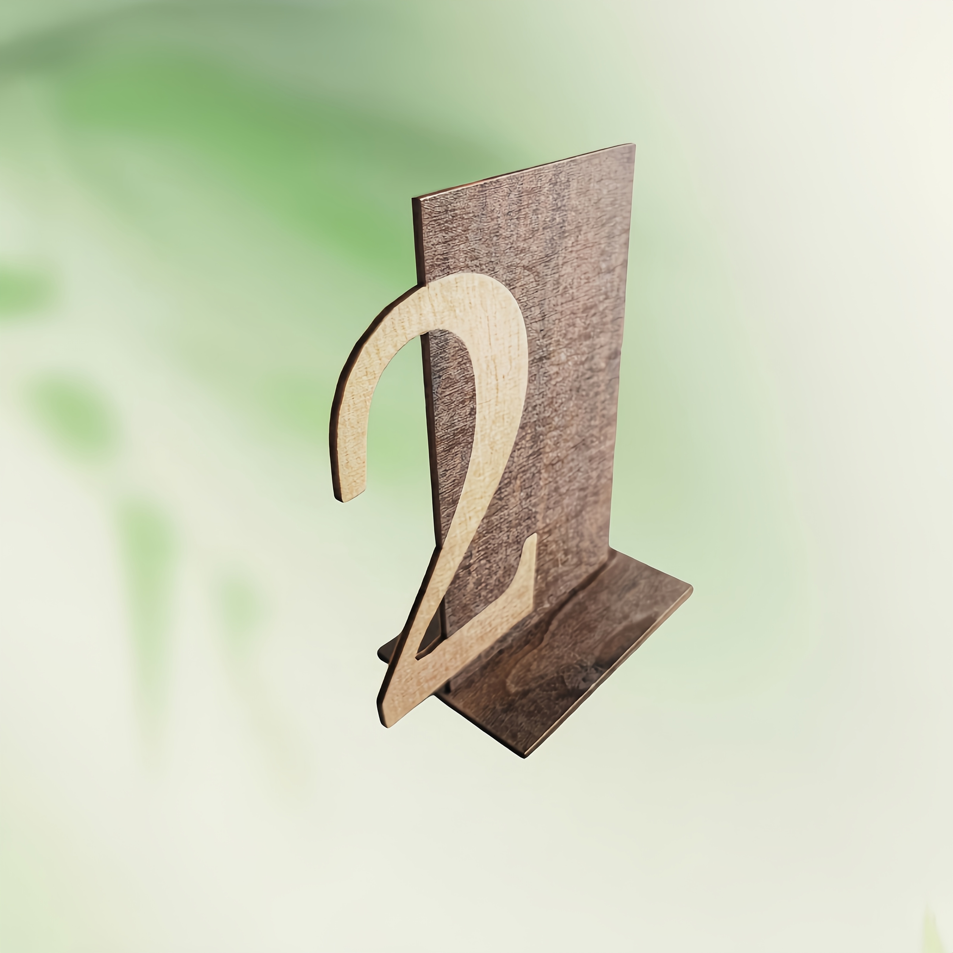 TEMU 2d Flat - 2d Creative New Wedding Wooden Craft Perpetual Calendar Date Table Number Decoration
