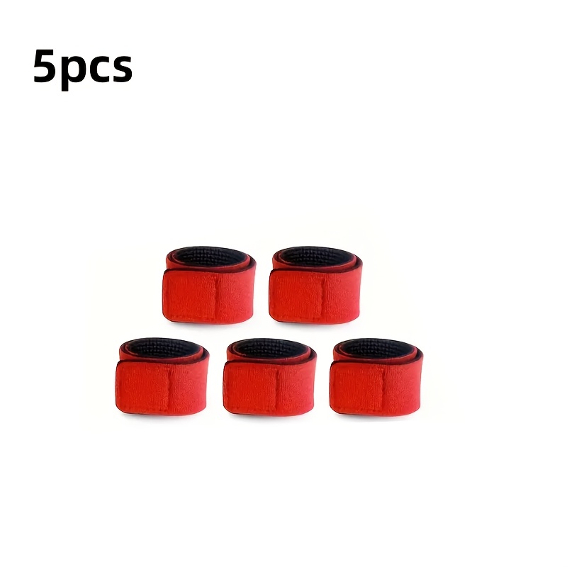 E-shop 5-teiliges Set Angelrutenriemen, Elastische Umreifungsbänder, Rutenankerbefestigungen, Outdoor-Angelzubehör, Magische Bänder, Angelausrüstung,