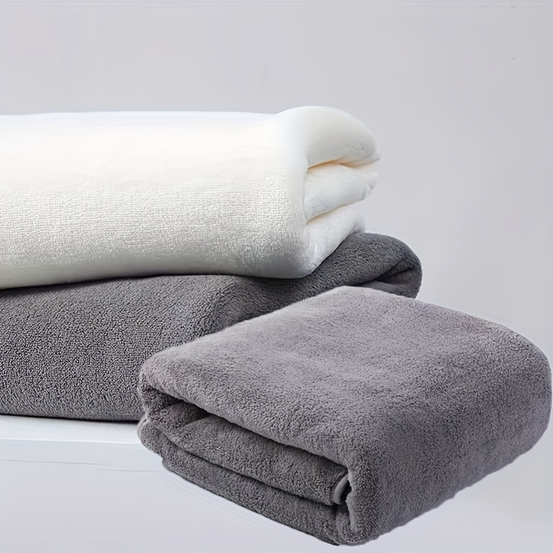 

Microfiber Bath Towels: 140cm X 55in, Quick-drying, For Spa, Yoga, Fitness, Bathroom - Contemporary Style, Hand Wash Or Machine Wash