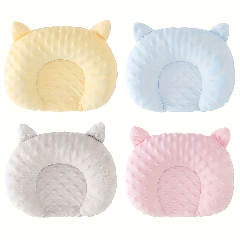 cozy u shaped cartoon dog bed for small dogs toy breeds soft polyester fleece oval sleep pad with solid   warm   for   decor cute dog bed fluffy texture Product details 3