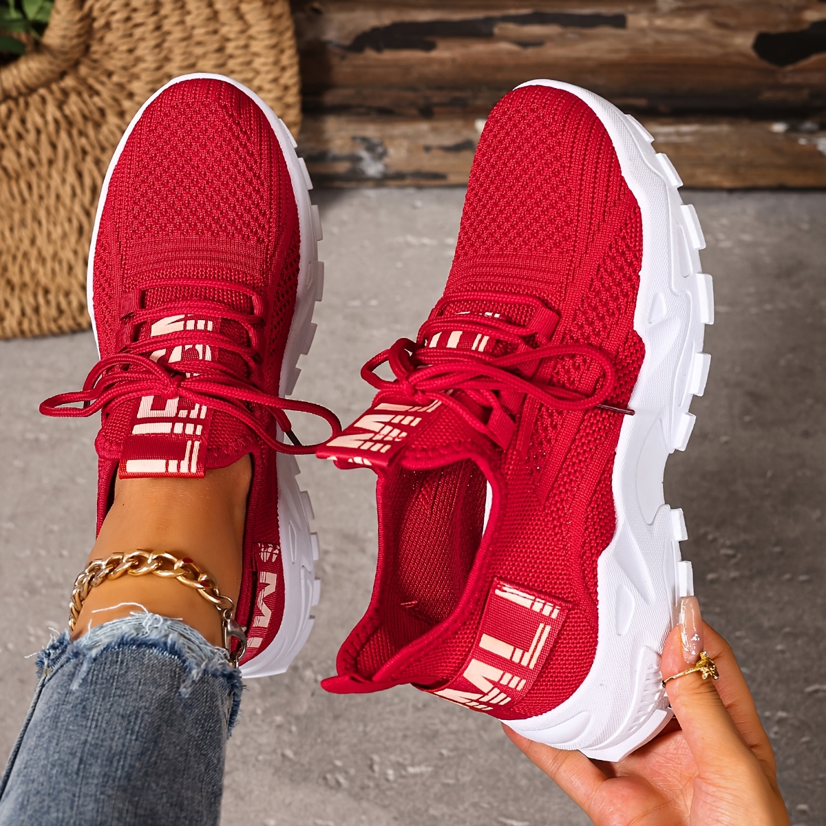Women'S Shoes, Women'S Fashion Casual Shoes, New Women'S Shoes, Black White, Lightweight Soft-Soled Running Shoes, Comfortable And Breathable Sports Shoes, Outdoor, Vacation Travel, Casual Sports Women'S Shoes, Slip-On Lace-Up Women'S Shoes
