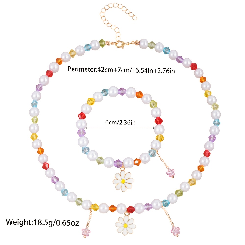 2pc Flower Enamel Pendant Set