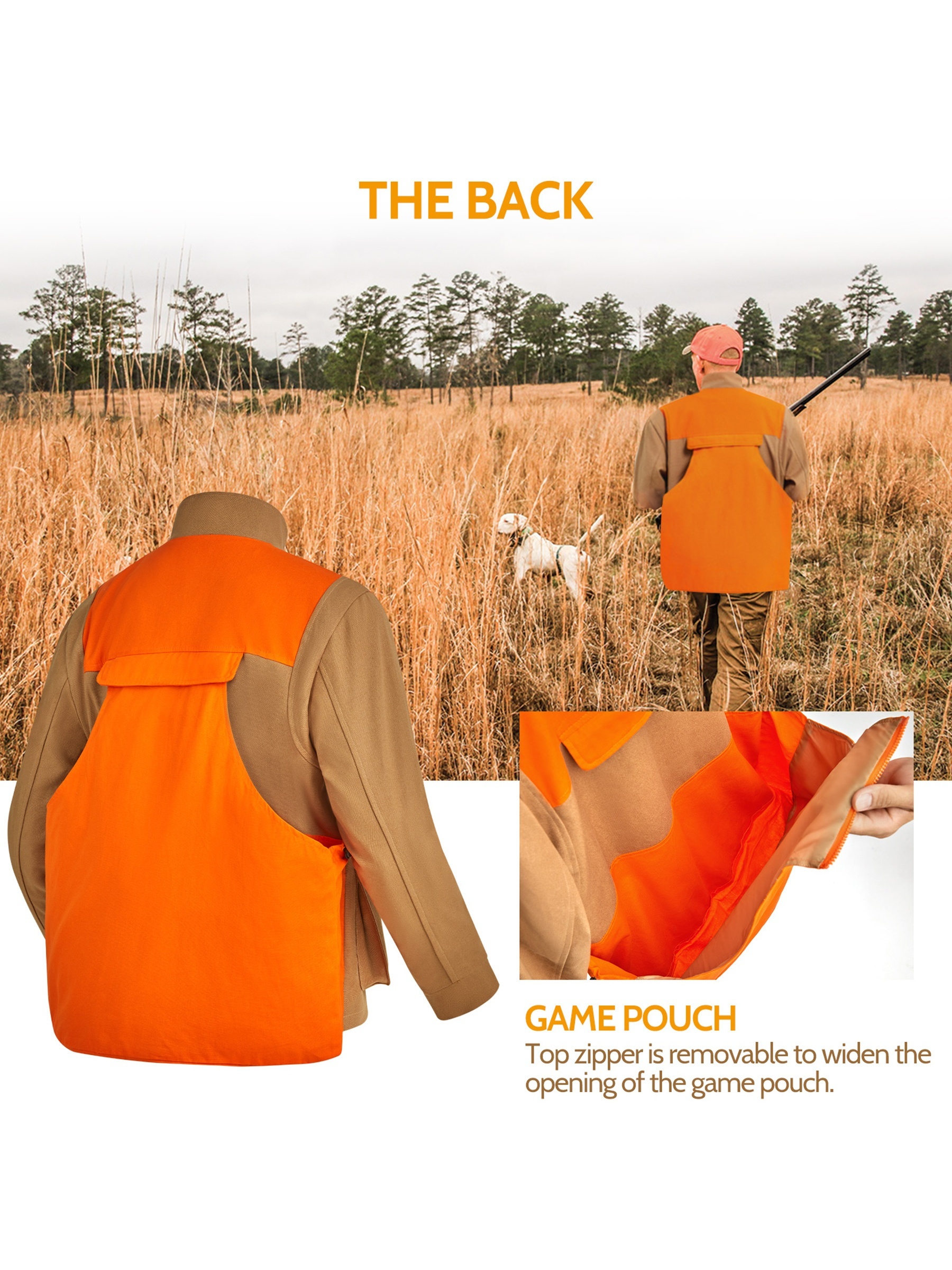 hunting coat with game bag
