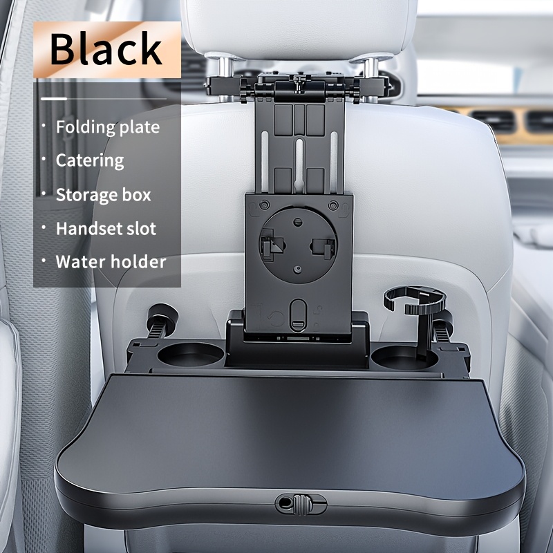 TEMU 3-in-1 Car Table Board For Office, Study & Dining - Durable Abs Material, Stable & Convenient Storage, Multi-functional Design With Tablet