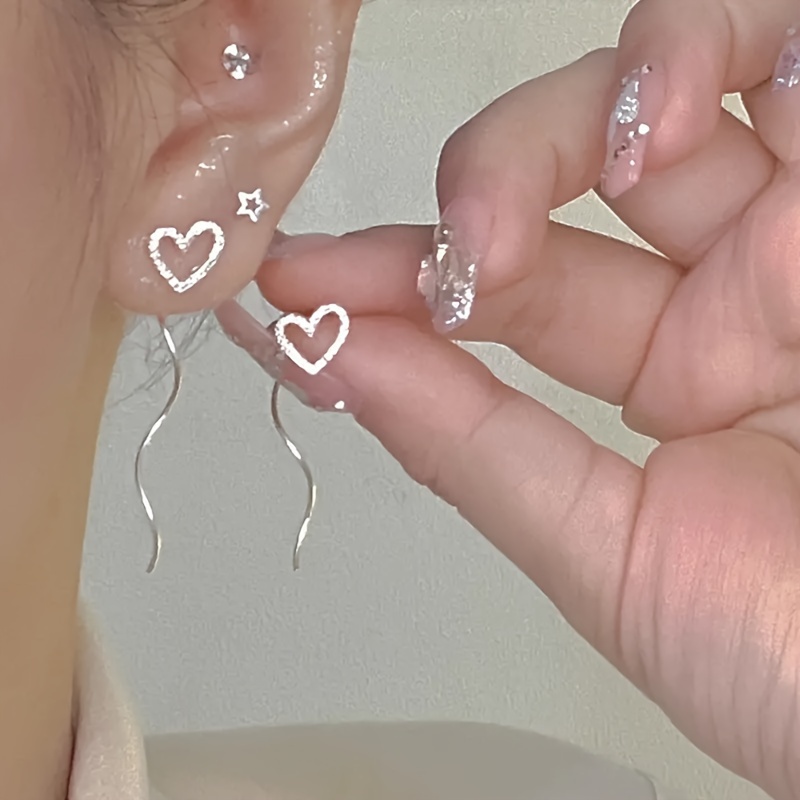 

2pcs Silvery Long And Jewelry Christmas