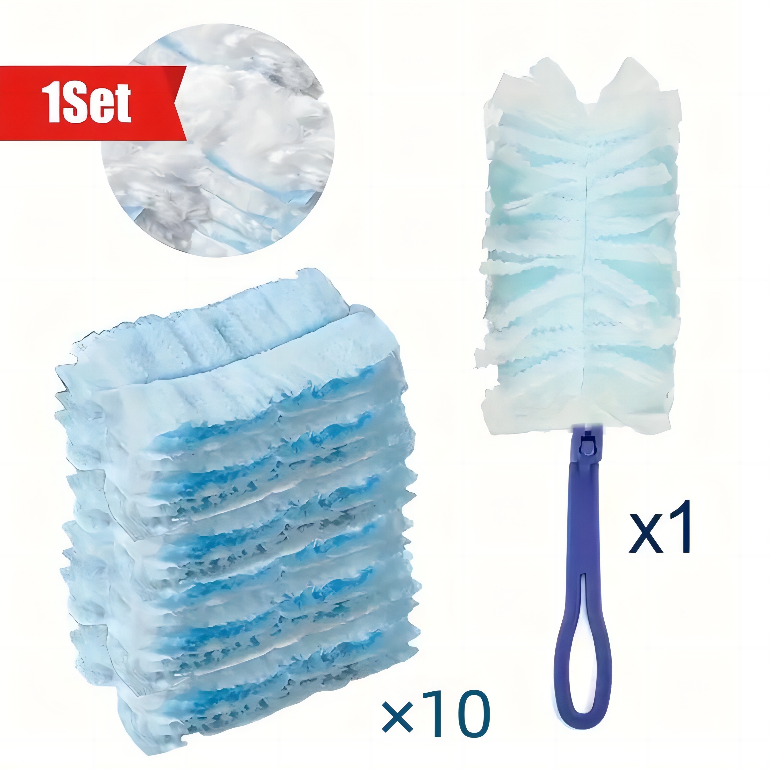 

1 Ensemble de Brosse de Polissage à Main avec 10 Tampons Jetables - Outil de Nettoyage Intérieur et Extérieur Multi-Fonction pour Meubles, , - Fournitures et Gadgets de Retrait de Poussière à Domicile