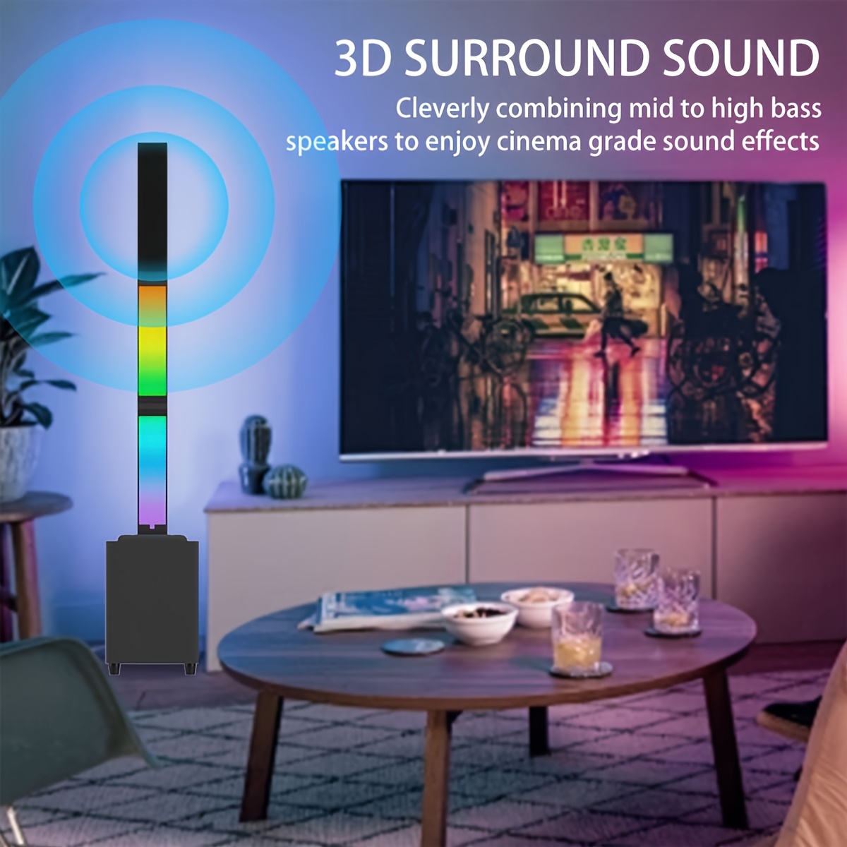 TWS Portable Wireless Speaker with Detachable Audio System
