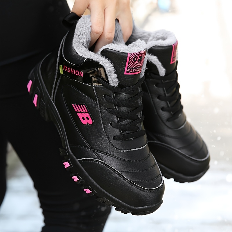 Women'S Trendy Outdoor Hiking Boots - Warm, Durable & Non-Slip with Elastic Lace-Up Closure, Ankle Support, Polyurethane Upper & Rubber Sole for All-Season Adventures, Hiking Accessories, Hiking Gear, Stylish Hiking Footwear, Secure Fit Footwear